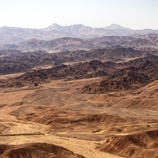 Sahara desert between the Nile river and the Red Sea - Egypt